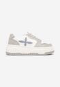 Sneakers Saimine Alb cu gri