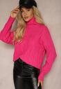 Pulover pe gât Daivyn Fucsia
