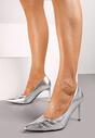 Pantofi stiletto Railanne Argintii