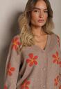 Cardigan Anarista Bej închis