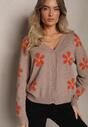 Cardigan Anarista Bej închis