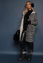Cardigan Riaverna Negru cu alb