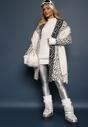 Cardigan Riaverna Alb cu negru
