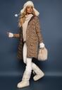 Cardigan Riaverna Bej cu negru
