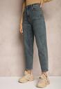 Niebieskie Jeansy High Waist Mom Fit Rorirra