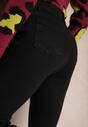 Czarne Casualowe Jeansy Dzwony High Waist Seziola