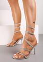 Pantofi stiletto Narolinea Argintii