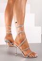 Pantofi stiletto Narolinea Argintii