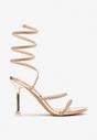 Pantofi stiletto Narolinea Culoarea șampaniei