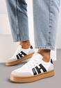 Sneakers Mialeria Alb cu negru