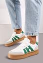 Sneakers Mialeria Alb cu verde