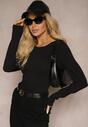 Czarna Bluzka Bawełniana Typu Longsleeve Mialoraea