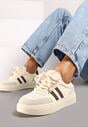 Sneakers Tialise Bej cu maro