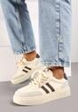 Sneakers Tialise Bej cu maro