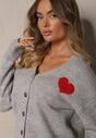 Cardigan Miathia Gri deschis