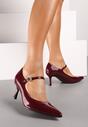 Pantofi cu toc Dailithe Bordo