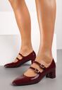 Pantofi cu toc Daithina Bordo