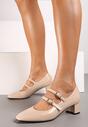 Pantofi cu toc Daithina Bej
