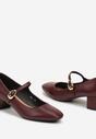 Pantofi cu toc Daithara Bordo