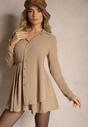 Rochie Eloriana Bej închis