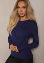 Pulover Saviana Bleumarin