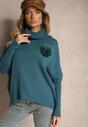 Pulover pe gât Melodia Albastru