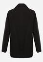 Czarna Pudełkowa Marynarka Dwurzędowa z Ozdobnymi Kieszeniami Salobine