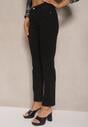 Czarne Skinny Jeansy z Bawełną High Waist Lorie