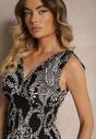 Rochie Albă cu negru