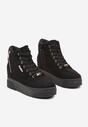 Sneakers Negru cu argintiu