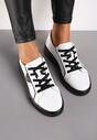 Sneakers Melabra Alb cu negru