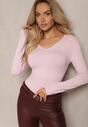 Pulover Avarelle Roz deschis