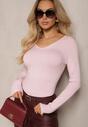 Pulover Avarelle Roz deschis