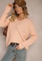 Pulover Omelisa Roz deschis