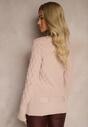 Pulover Rievea Roz deschis