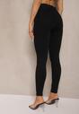 Czarne Elastyczne Jeansy o Kroju Skinny High Waist Darira