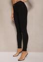 Czarne Jeansy z Bawełną Skinny High Waist Push Up Totanna