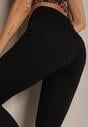Czarne Jeansy z Bawełną Skinny High Waist Push Up Totanna