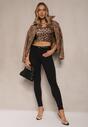 Czarne Jeansy z Bawełną Skinny High Waist Push Up Totanna