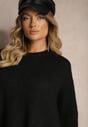 Czarny Casualowy Sweter Oversize Allethia