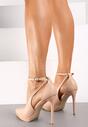 Pantofi stiletto Atteona Bej