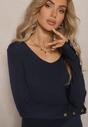 Pulover Attecca Bleumarin