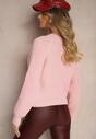 Pulover Zinrethia Roz deschis