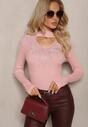 Pulover Clarissina Roz deschis
