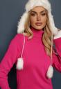 Pulover pe gât Felinia Fucsia
