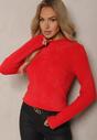 Czerwony Sweter Wełniany Elisabema