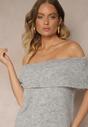 Pulover Inarose Gri deschis