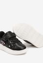 Czarne Buty Sportowe Sneakersy z Cyrkoniami i Sznurowaniem Patirra