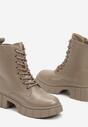 Botine Valentie Bej cu gri