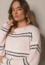 Pulover Siadora Roz deschis